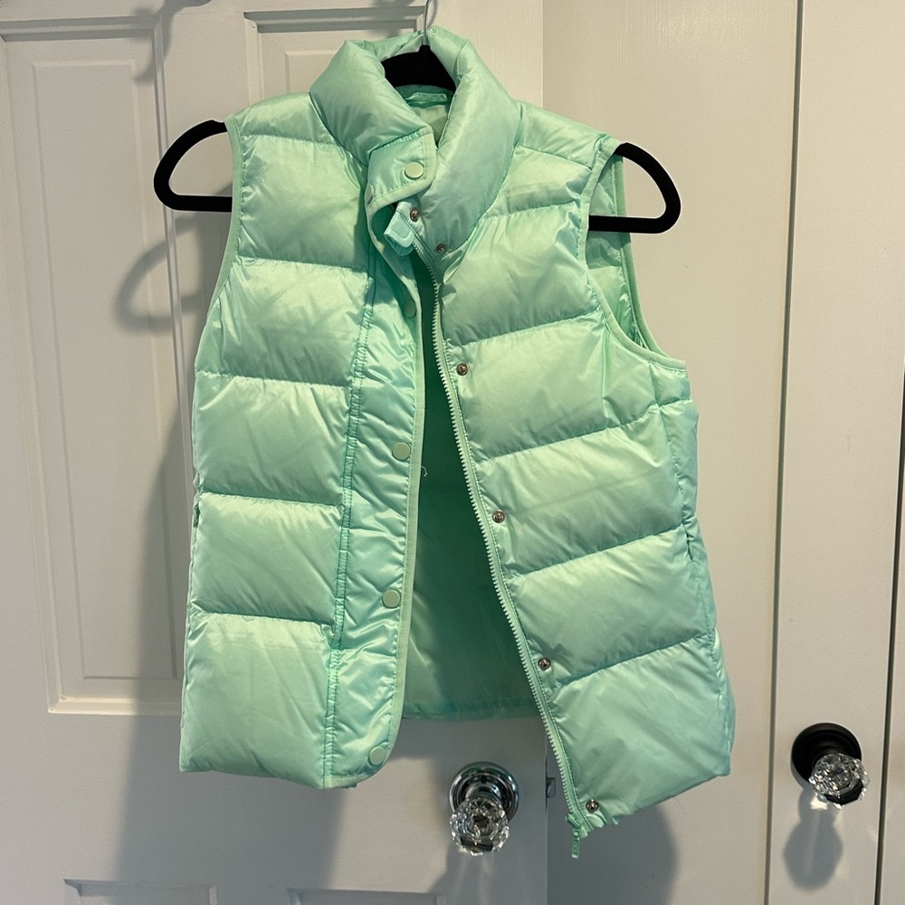 J. McLaughlin Puffer Vest - Mint Green.
